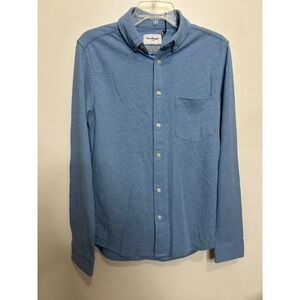 Goodfellow & Co Mens Standard Fit Long‎ Sleeve Button-Down Shirt - Blue S